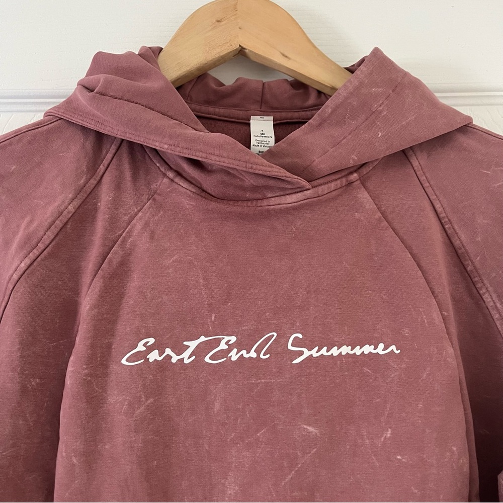 Sold xlist Lululemon Athletica Sweatshirt Mauve East End Summer Like New Size 4 - Picture 6 of 8